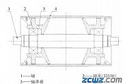 矿用皮带机滚筒轴承损坏，不好拆卸图示方便快捷的拆卸方法